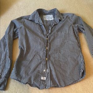 Frank & Eileen Black and White Gingham Shirt